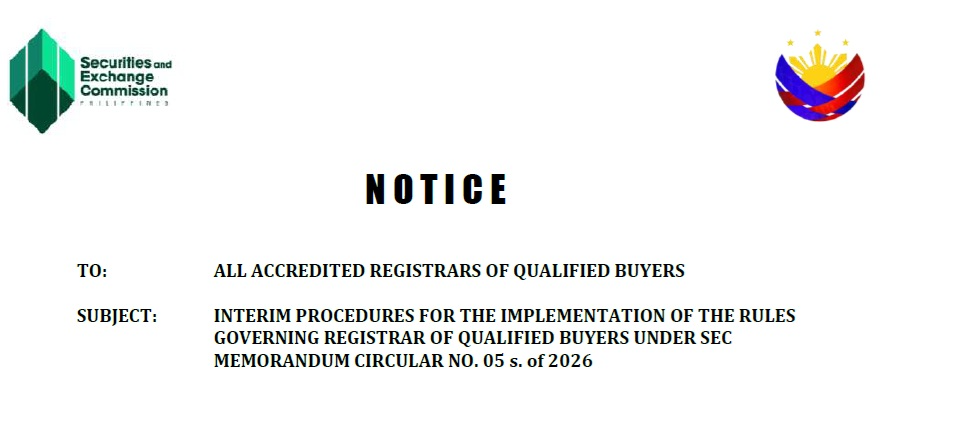 Notice on the Interim Procedures for Registrars of Qualified Buyers